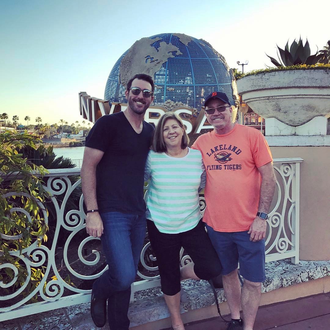 Justin Verlander With His Parents