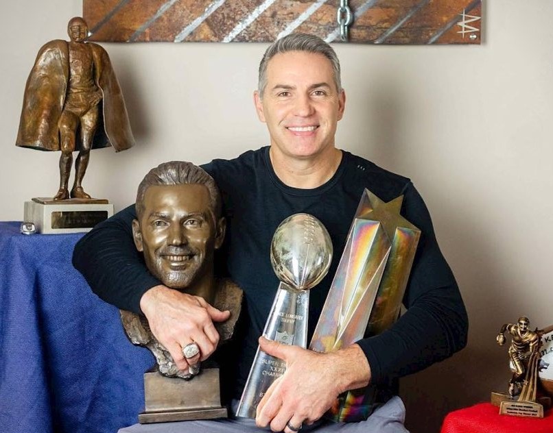 Kurt Warner Showing Awards