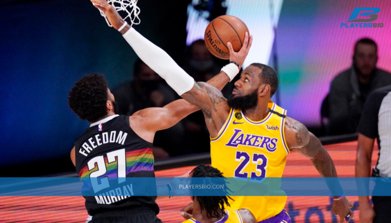 LeBron James Defending Jamal Murray