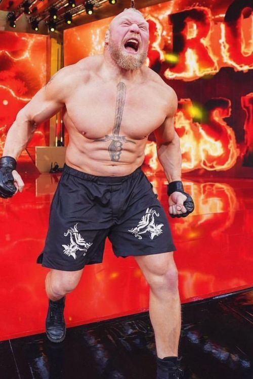 Lesnar Making An Intimidating Entry