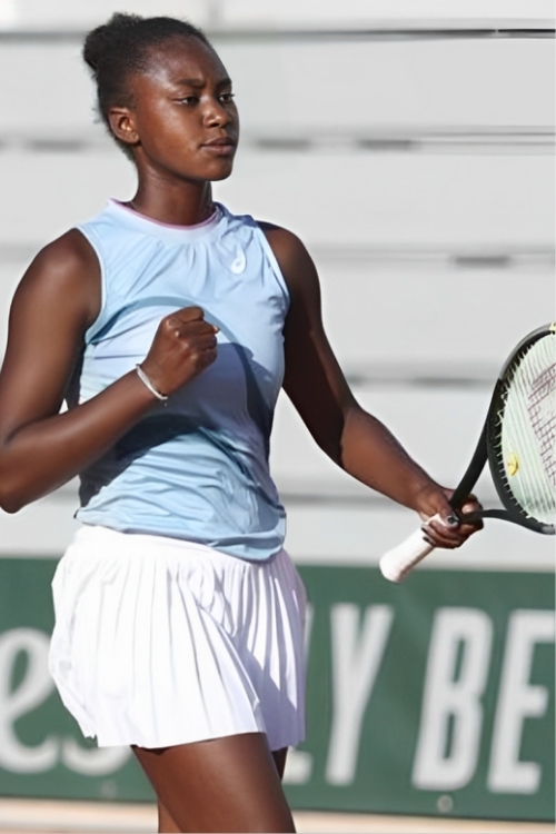 Maelie Monfils During A Match