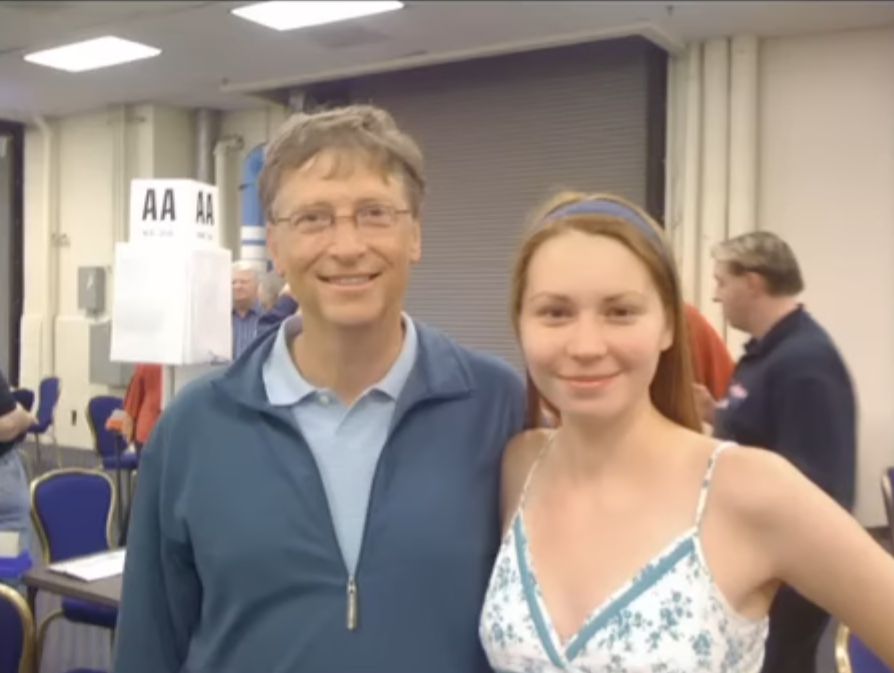 Mila With Bill Gates