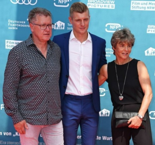 Toni Kroos With His Parents.