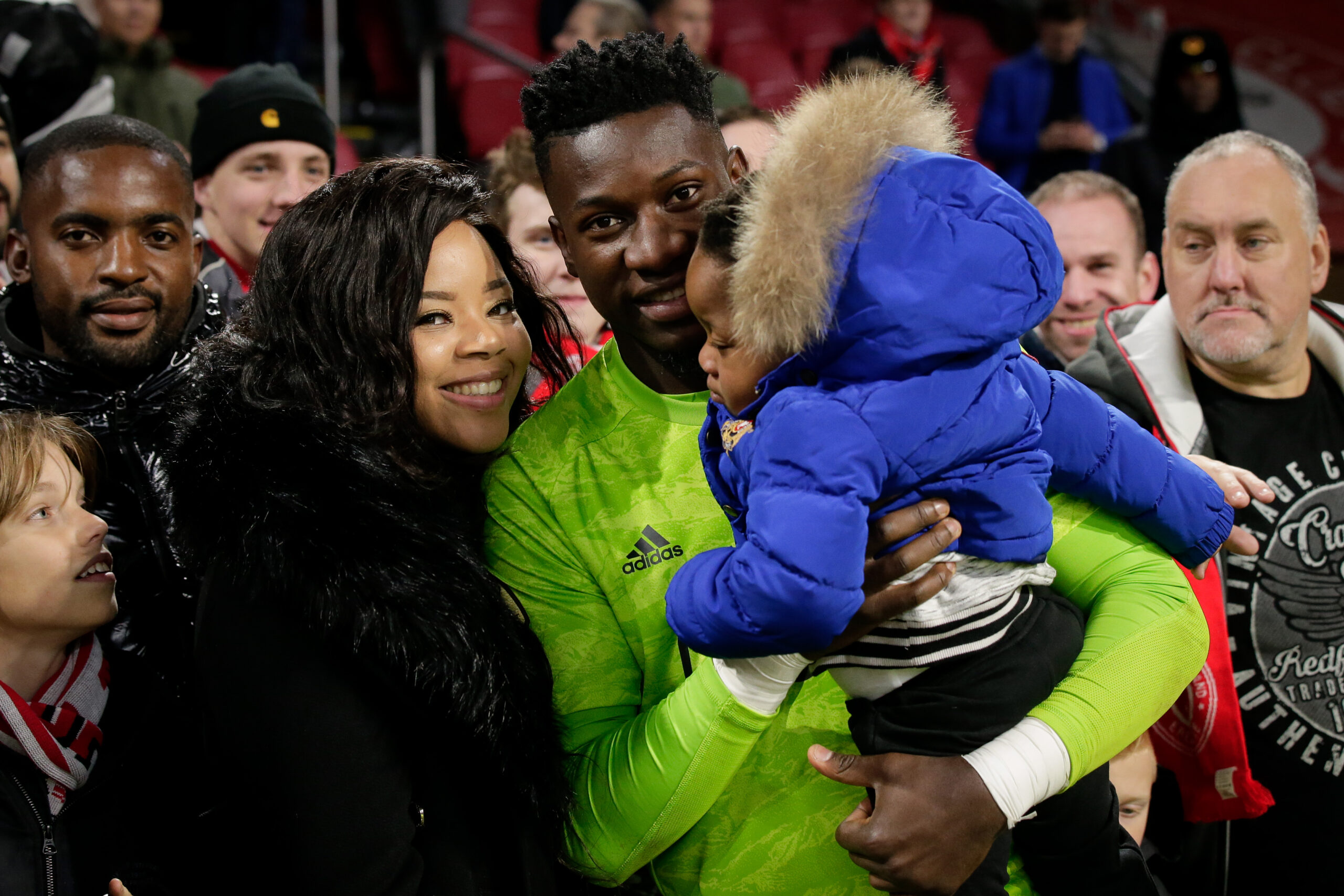 Andre With His Wife And Kid 