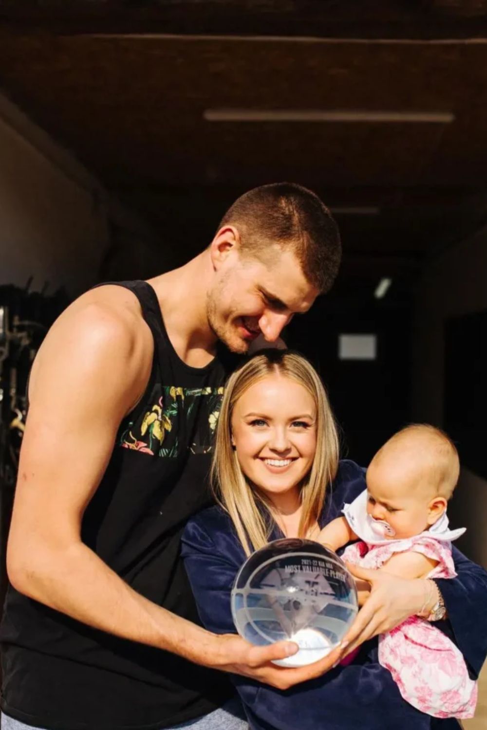 Nikola With His Wife Natalija Ognjena & Daughter