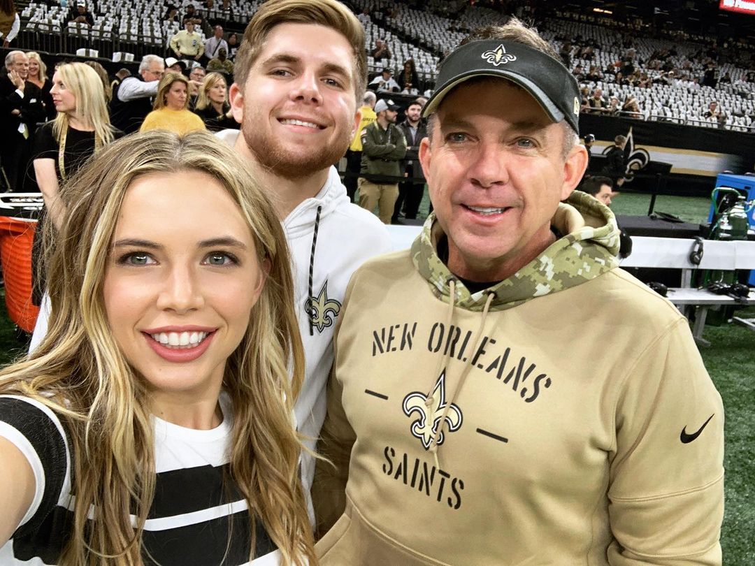 Sean Payton With His Son & Daughter