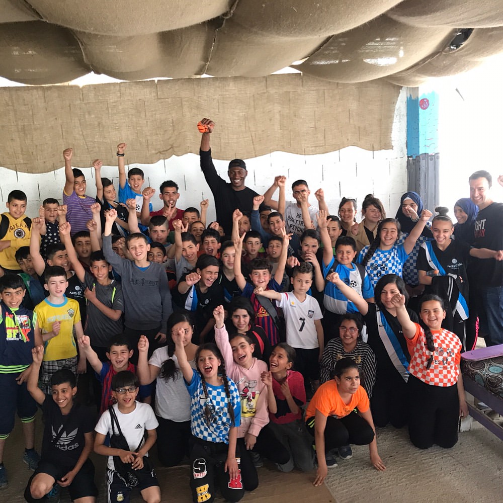 Bismack Biyombo With The Kids 