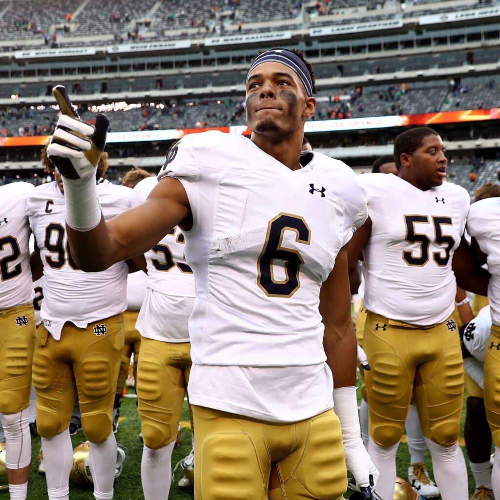 St. Brown During Norte Dame Days 