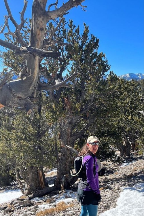 Stacia Honnold Is Photographed During A Hike