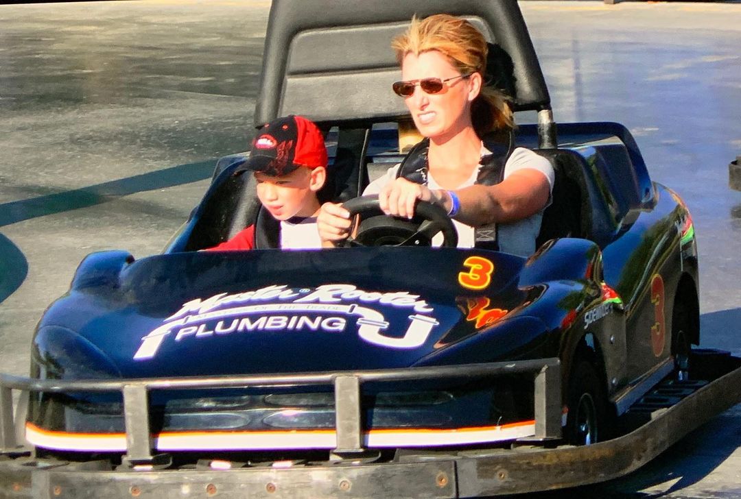 Sting Ray GoKarting With Mom Kimmie As A Child