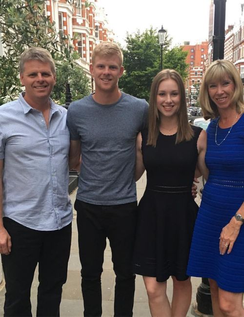 Tennis Player Kyle Edmund With His Family- Father, Mother & Sister