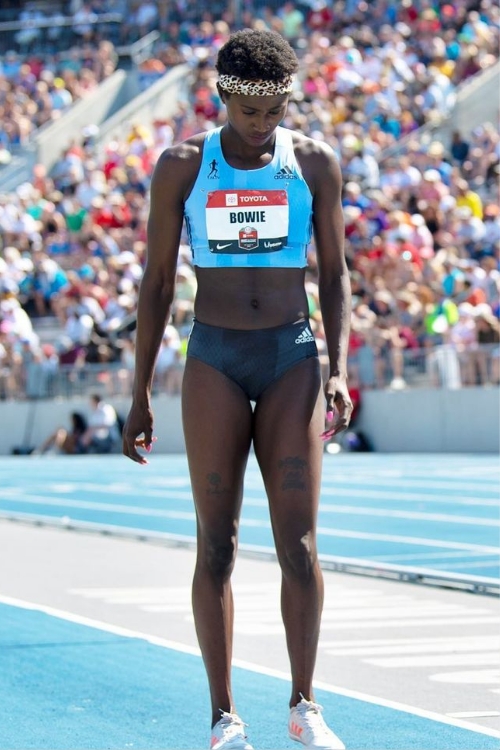 Tori Bowie During A Match 