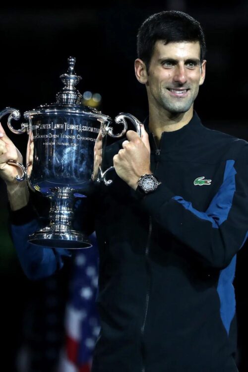 Novak Djokovic With His Trophy