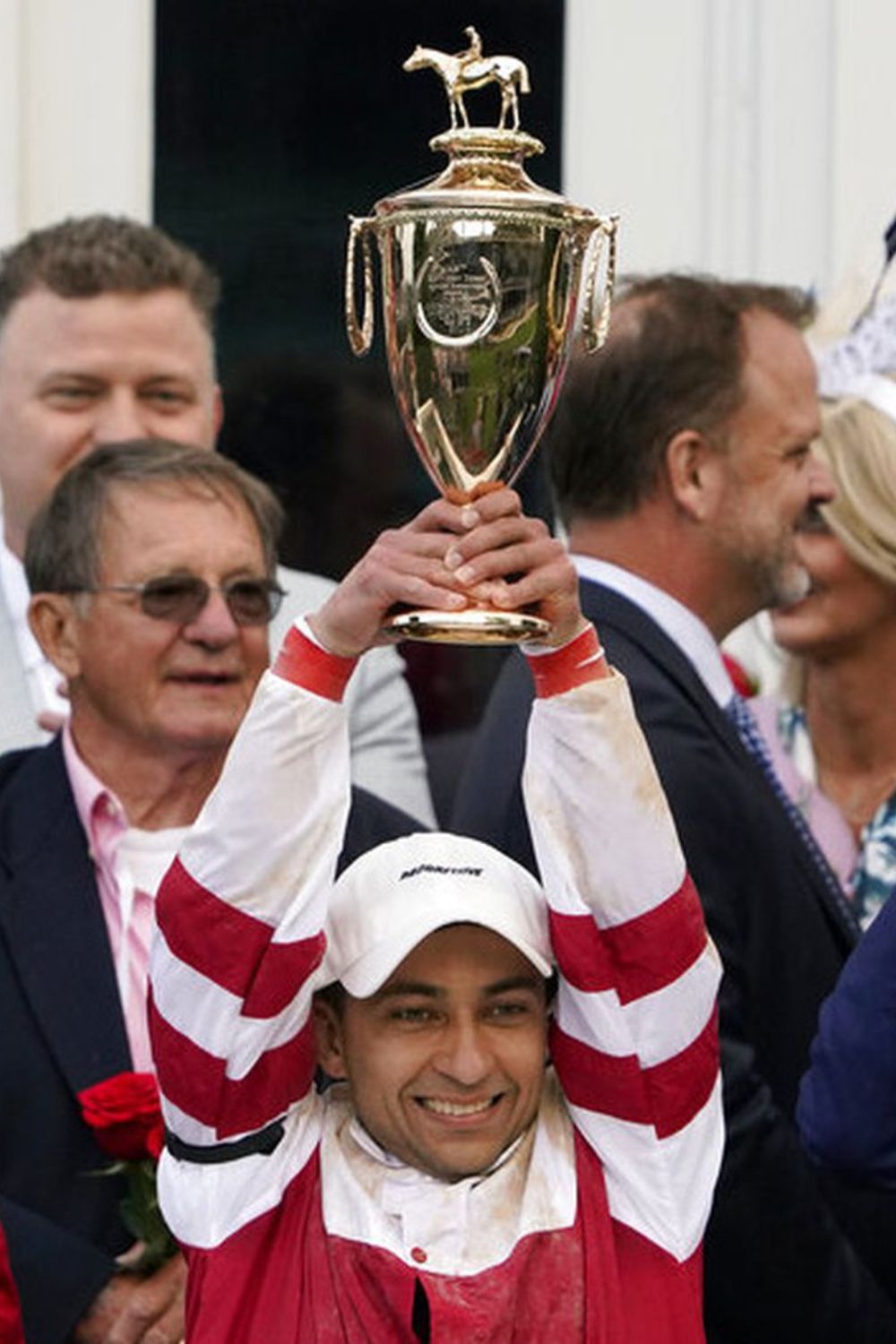 Sonny Leon With A Trophy