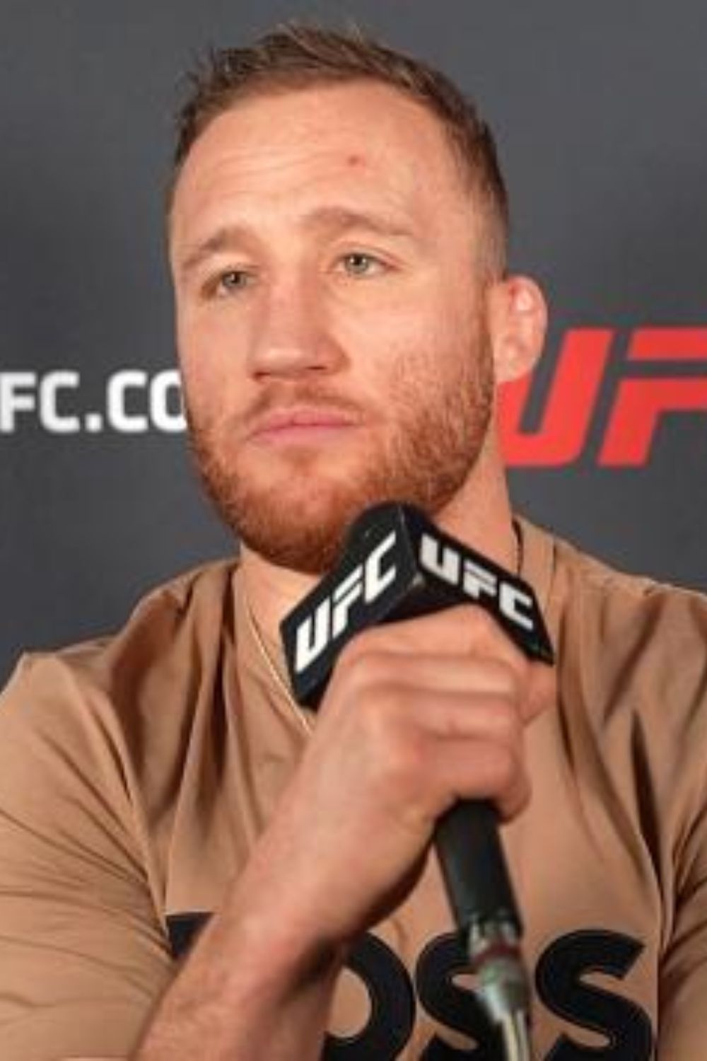 Justin Gaethje During UFC Press Conference