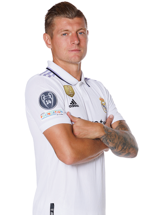 Toni Kroos Wearing Real Madrid Jersey.