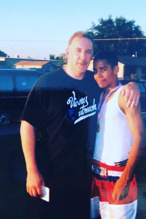 Andre Ward With His Father