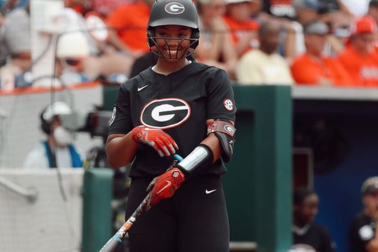 Justin's Sister Jaiden Fields Playing Softball