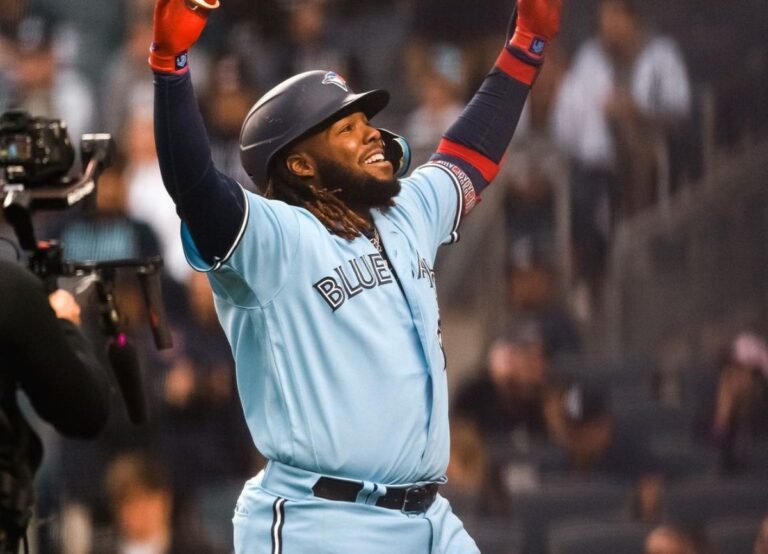Vladimir Guerrero Jr Celebrating