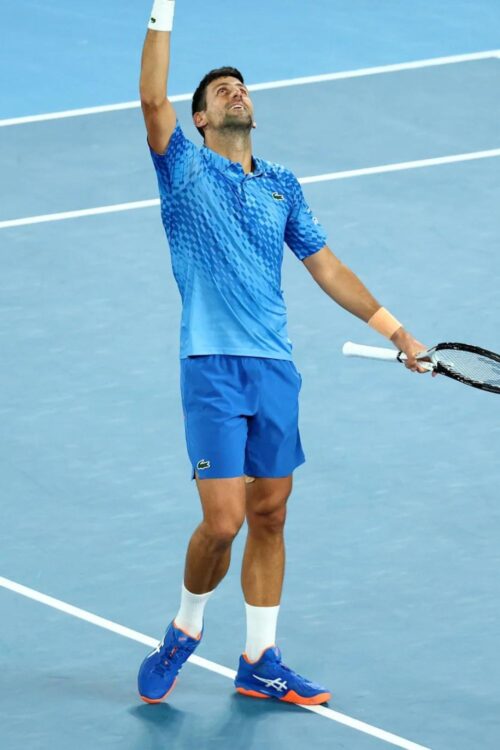 Novak Djokovic Playing Tennis