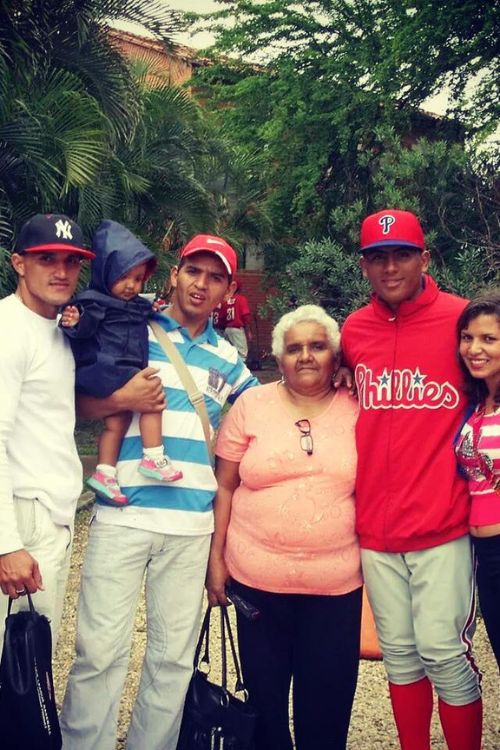 Ranger Suarez With His Family 
