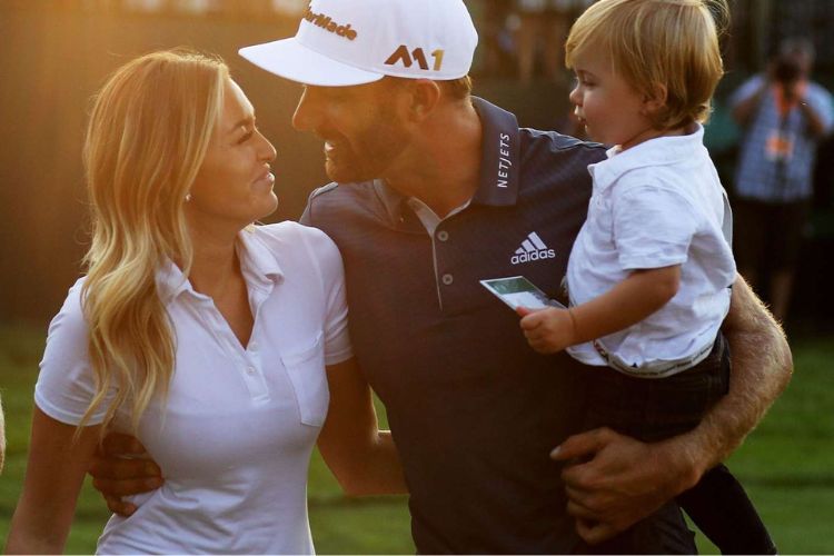 Paulina Gretzky With Her Husband And Her Son