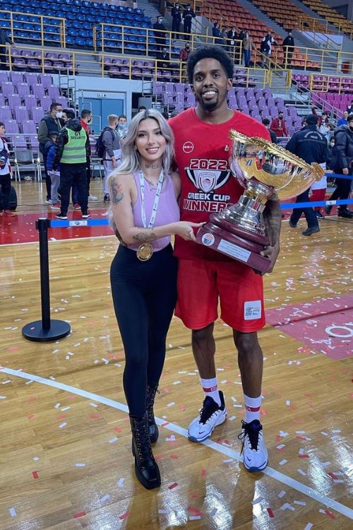 Shaquielle Holding Trophy