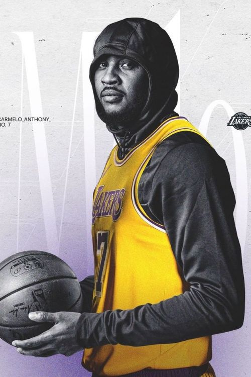 Carmelo Anthony In Lakers Jersey