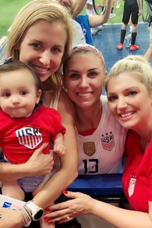 Alex Morgan Pictured With Her Sisters, Jeni(Right), And Jeri In 2019 During World Cup Tournament