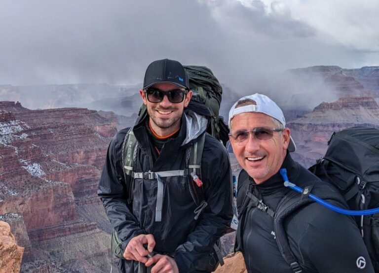 Alexander Rossi Pictured With His Dad Pieter Rossi Earlier This Year In February Hiking Through Grand Canyon