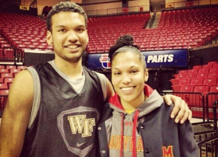 Alyssa Thomas Pictured With Her Brother Devin Thomas In 2013