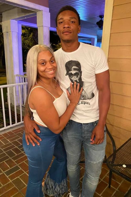 Anthony Richardson Pictured With His Partner Jada Richardson In 2020