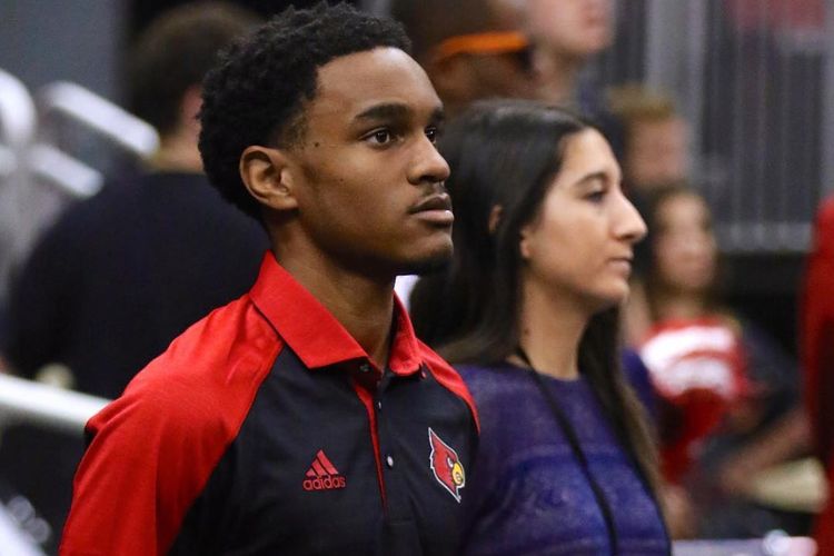 T.J. Durr Pictured Working For The Louisville Women's Basketball Team In 2016