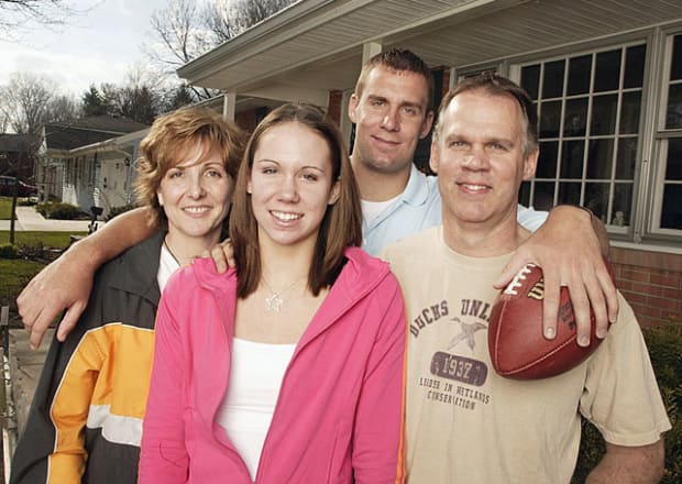 Ben Roethlisberger With His Father Ken, Stepmom Brenda & Sister