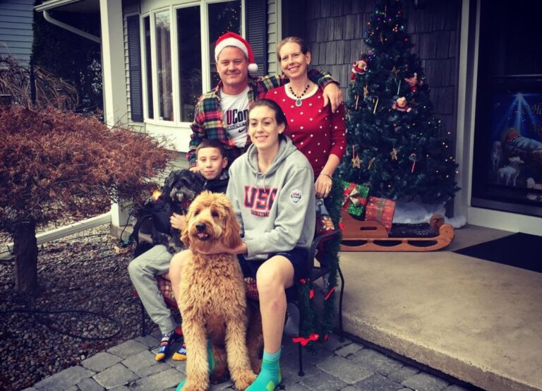 Breanna Stewart Pictured With Her Family Including Brother Conor And Parents, Heather And Brian In 2015