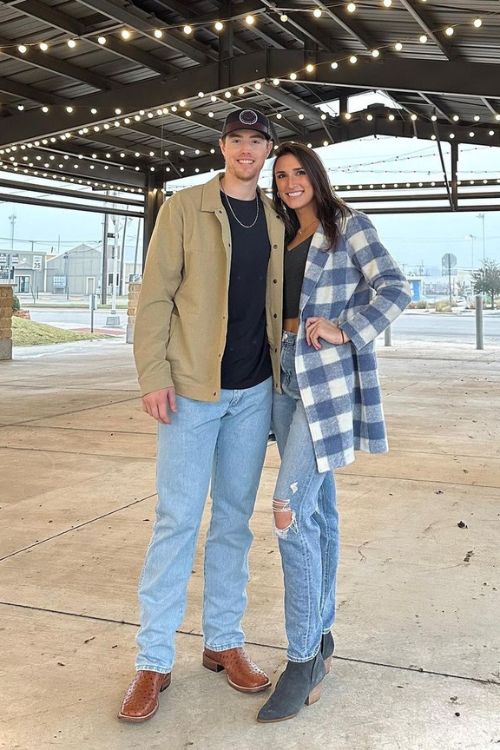 Brett Shared The Picture Of Him And Girlfriend Anna Sprys In November As He Took Her To His Hometown In Texas