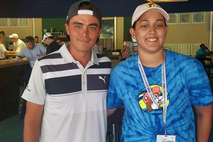 Madison Champ Pictured With Golf Legend Robbie Fowler In 2020 US Open Championship