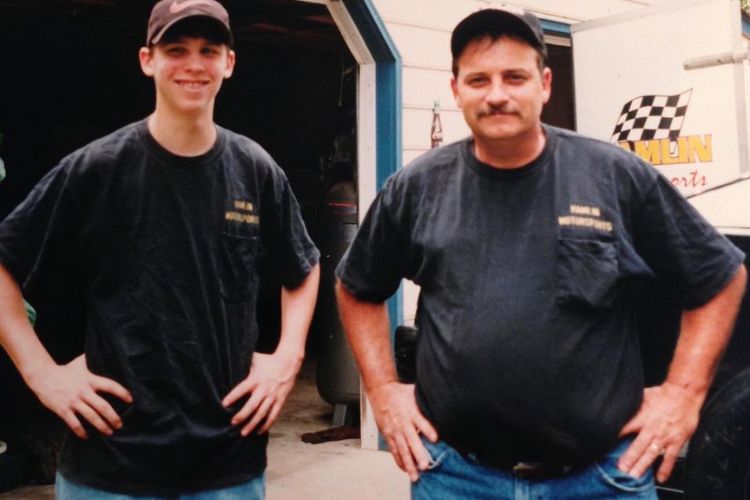 Denny Hamlin Shares A Throwback Picture With His Father Dennis Hamlin On Father's Day In 2019