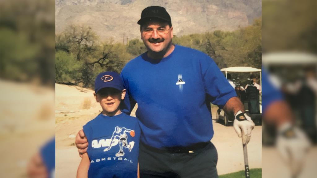 Derek Stepan and his father