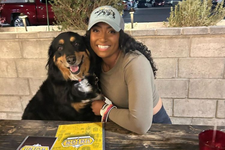 Lena Springer Poses With Her Dog In A Picture Shared On Her Instagram