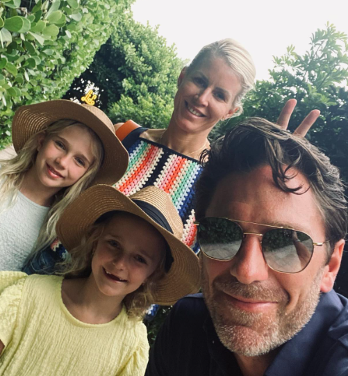 Henrik With His Wife & Daughters (Source: Instagram)
