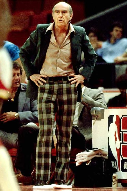 Dr Jack Ramsay Pictured With His Eccentric Fashion Style In The Sidelines