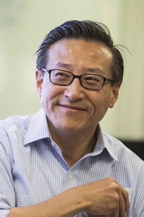 Joe Tsai Smiles As He Talks To The Media During A Press Conference