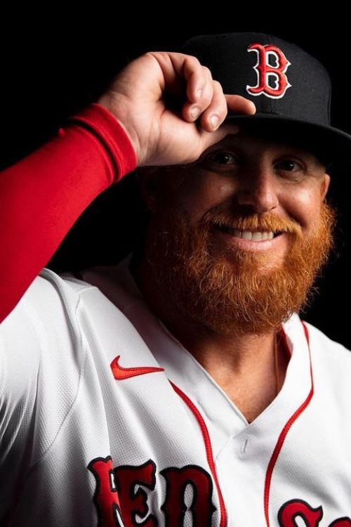 Justin Turner Poses In His Boston Red Sox Kit In The Beginning Of The 2023 MLB Season