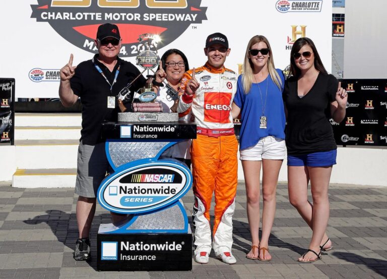 Kyle Larson Pictured With Family During A Racing Event In 2014
