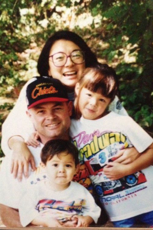 A Childhood Picture Of Kyle And Andrea With Their Parents Janet And Mike Larson