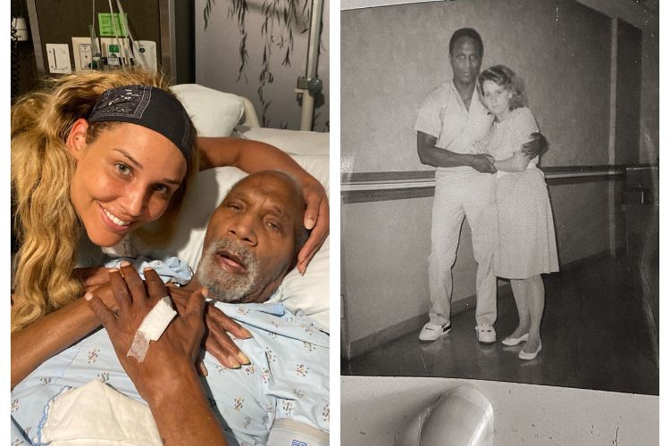 Lolo Jones Pictured With Her Father James Jones Sr In 2019 Before His Demise