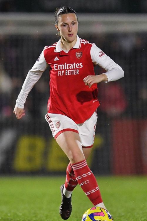 Lotte Wubben Moy Pictured In Action For Arsenal Women's Team In March 2023