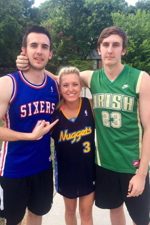 Luke Kornet With His Sister Nicole And Brother John In A Throwback Picture