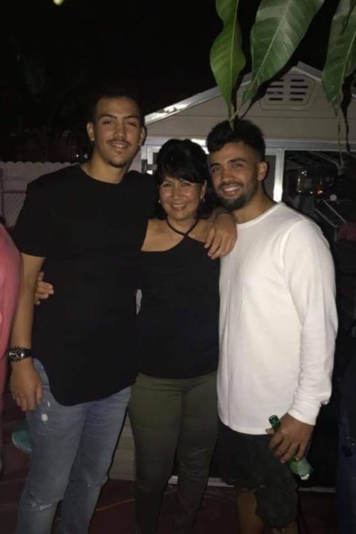 Miguel Vargas Pictured With His Mother, Ivonne And Brother Alejandro In A Pictured Shared By Ivonne In 2022